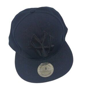 Royal NY New York Black Embroidery Ball Cap Hat Original Fitted Cap 8 NEW